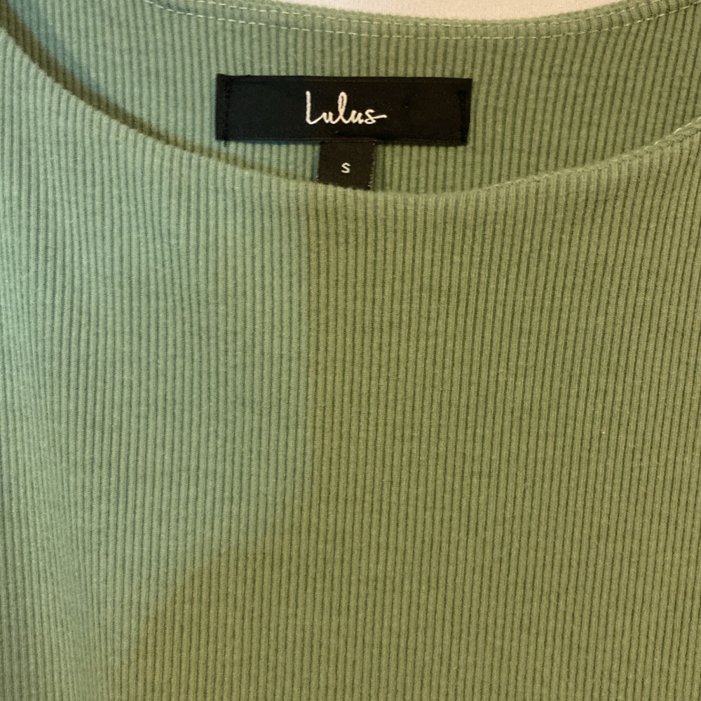 Lulu’s Ribbed Drawstring Bodycon Dress - Picture 3 of 5